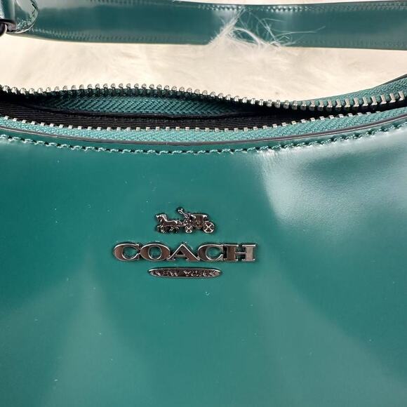 Coach Teri Mini Crossbody/Shoulder Bag In Leather/Emerald Green CW310 NWT - Picture 9 of 10